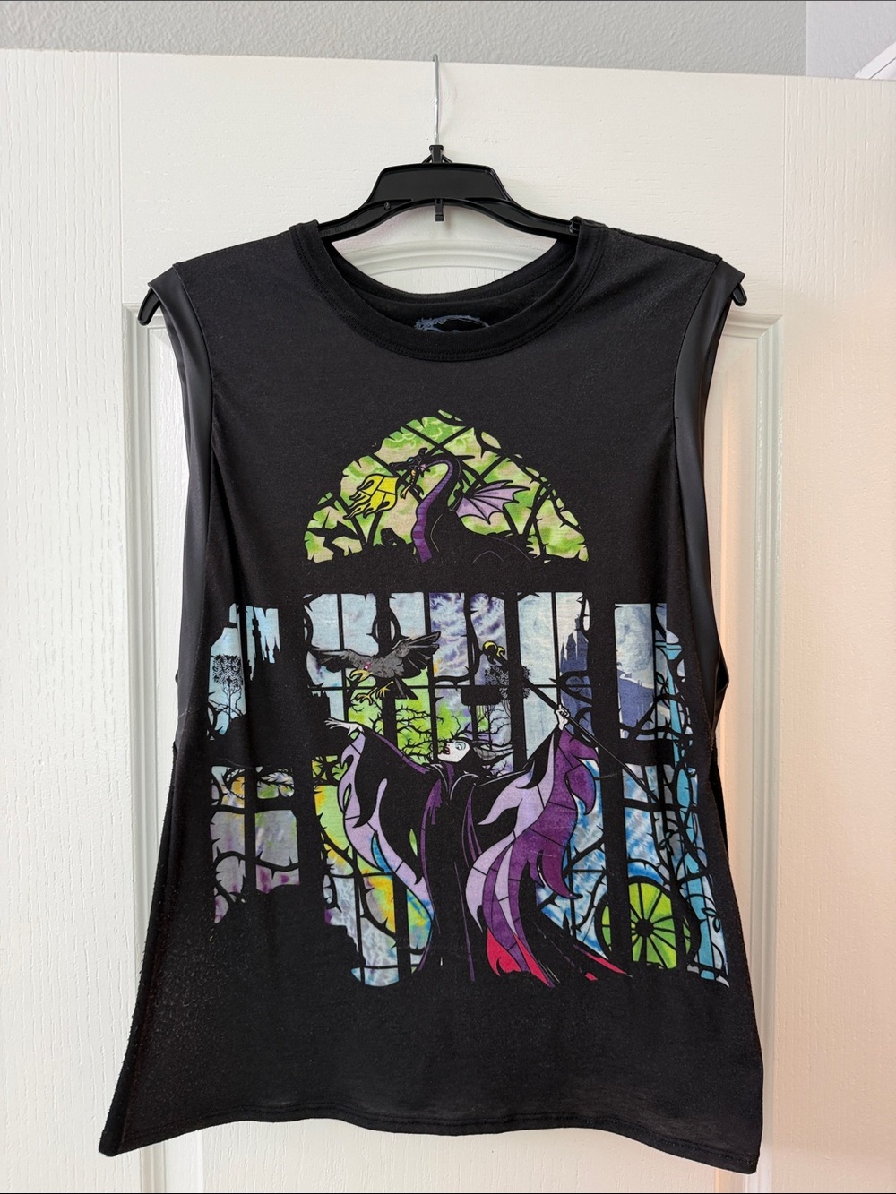 Disney Maleficent Black Graphic Sleeveless Women’s Tank Top
